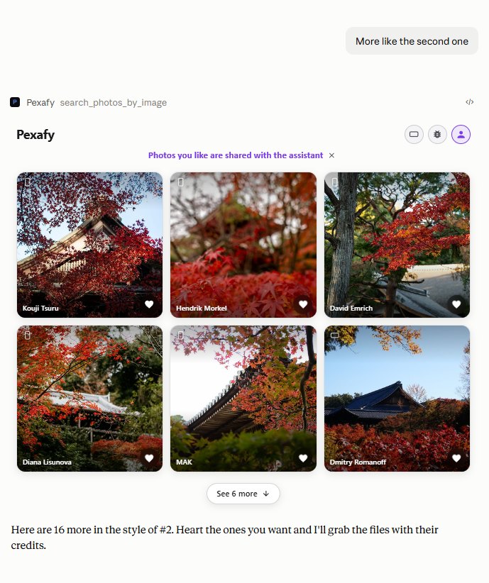 Pexafy — একই কথোপকথনে একটি ফলো-আপ, &ldquo;দ্বিতীয়টির মতো আরও&rdquo;, যার উত্তরে একই শরতের দৃশ্যের আরও ছবি।